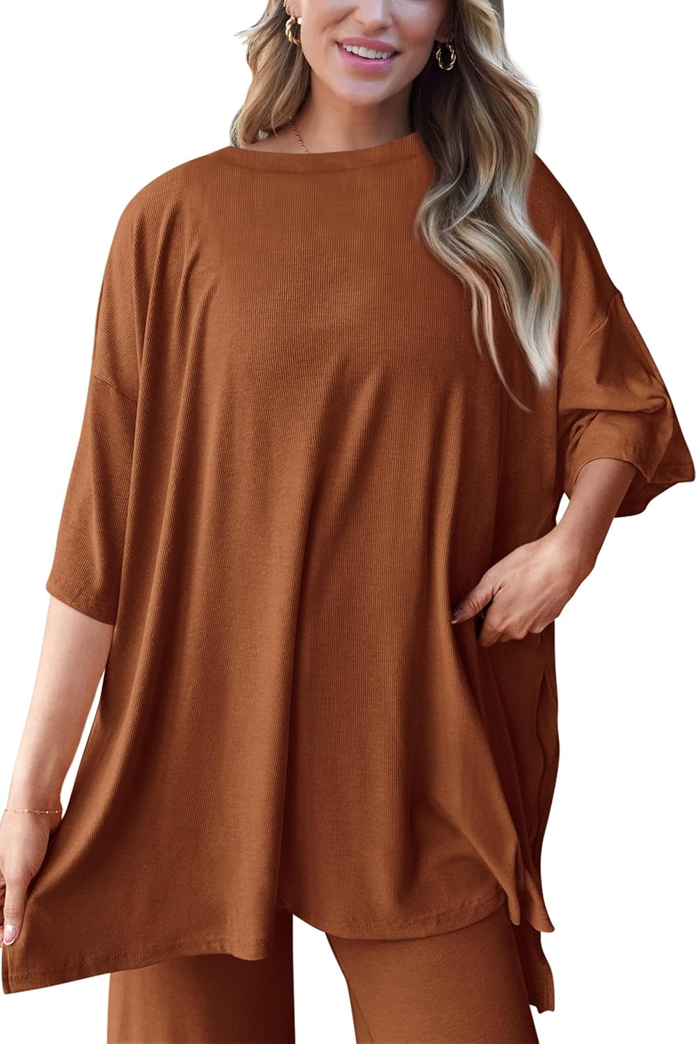 Thumbnail 6 de PRETTYGARDEN Two Piece Sets for Women: Summer Lounge Set with Two-Piece Knit Tracksuit