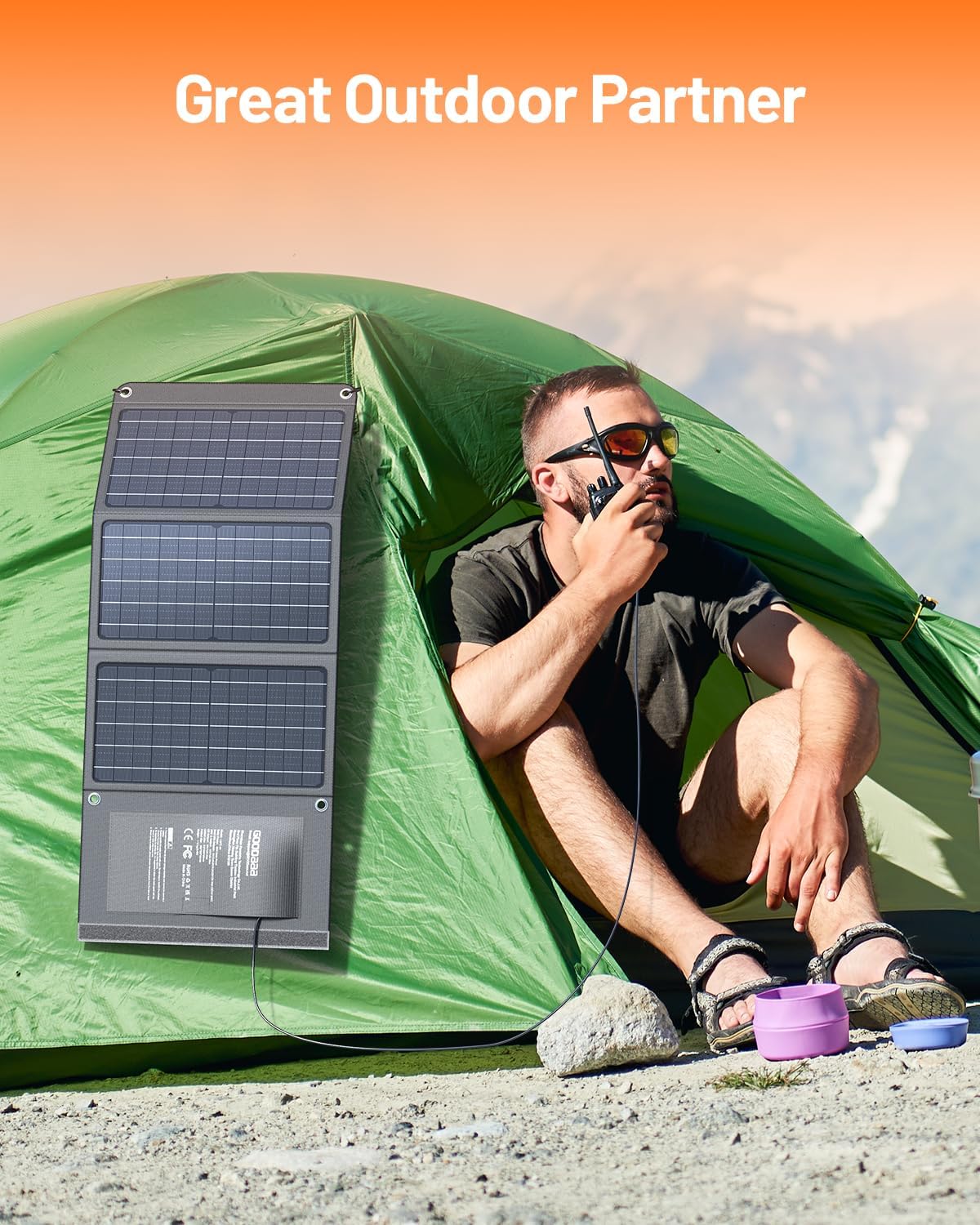 Thumbnail 6 de GOODaaa 10W Portable Solar Charger (Dual USB) Foldable, Waterproof & Shockproof
