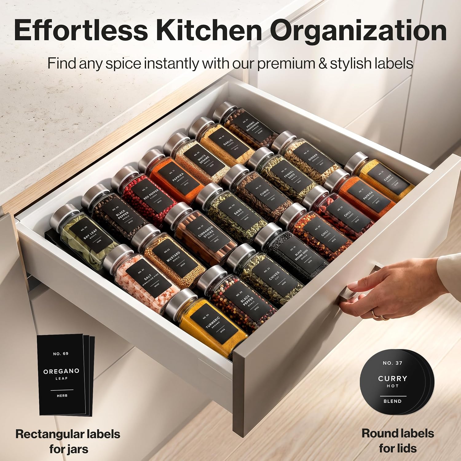 Thumbnail 2 de EDELHAUS Glass Spice Jars 24-pack 🧂