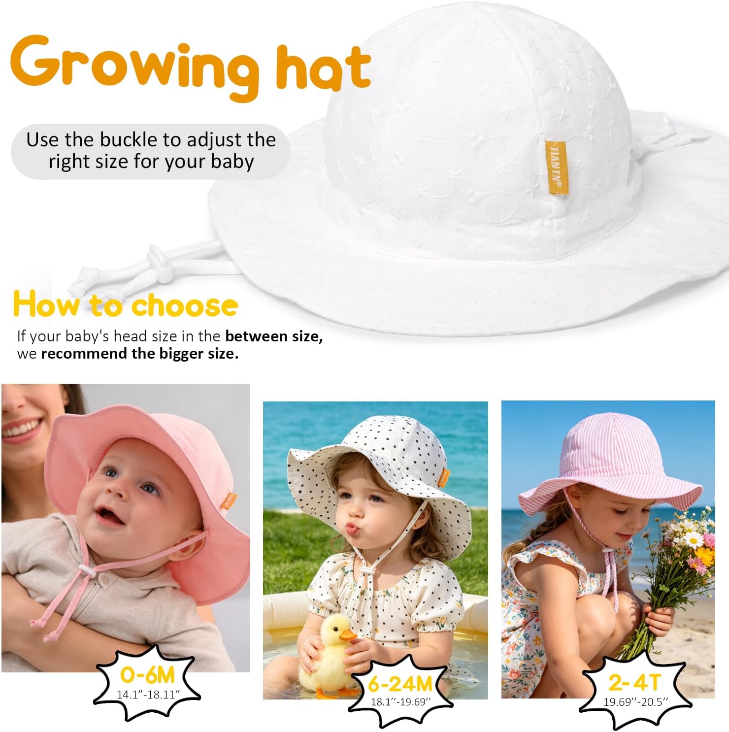 Detalle 2 de Baby Sun Hat, UPF 50+