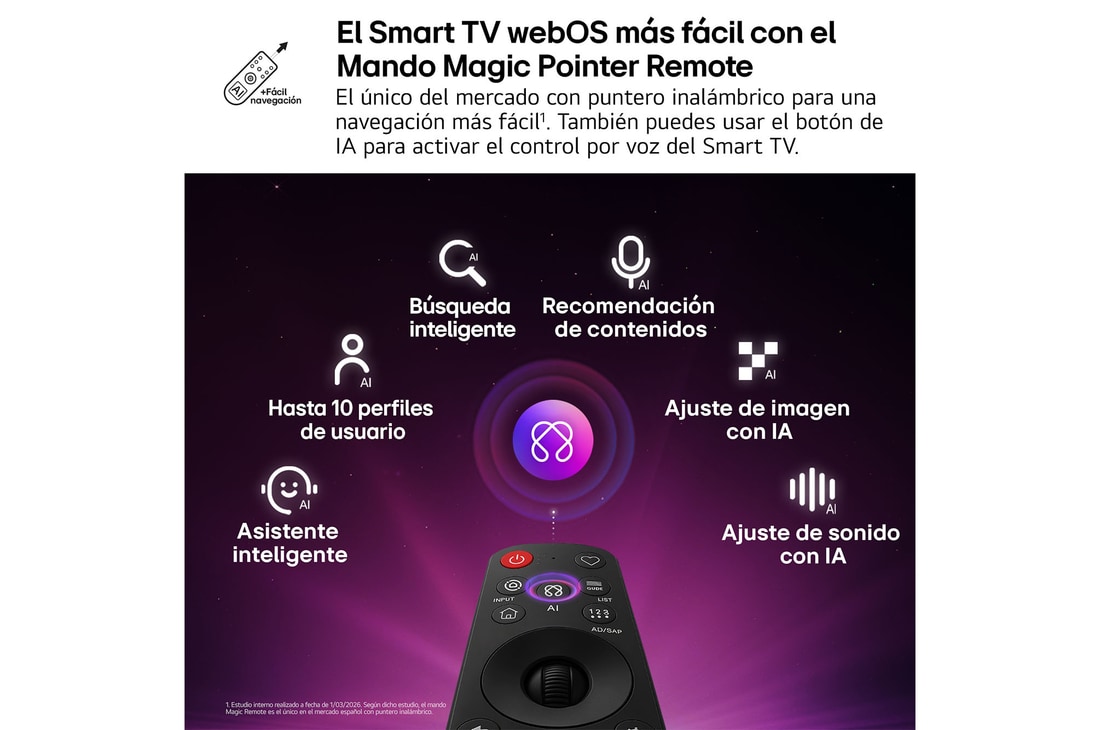 Thumbnail 3 de LG NANO 4K UHD AI NU80 de 50" (50NU8E0B3LA.80E) – ficha práctica para decidir si merece la pena