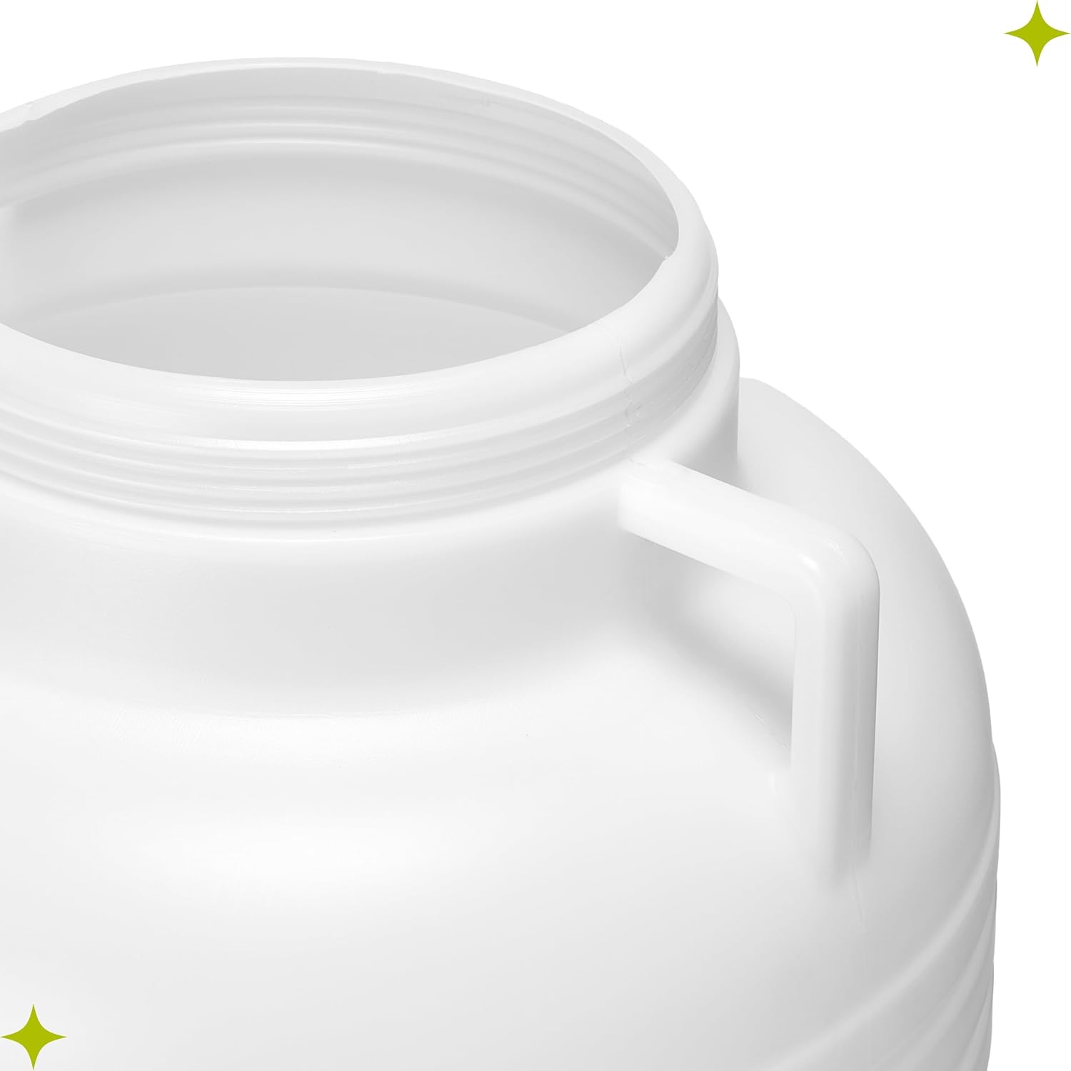 Detalle de Garronda 60-Liter BPA-freies Weithalsfass (HDPE) mit Deckel – Surfass Pökelfass & Regenwassertank