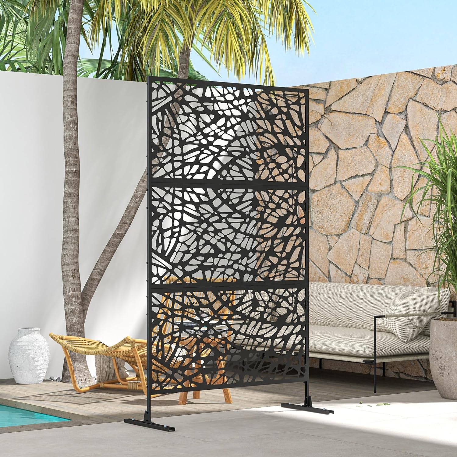 Detalle 2 de Outsunny privacy screen divider 6.5ft