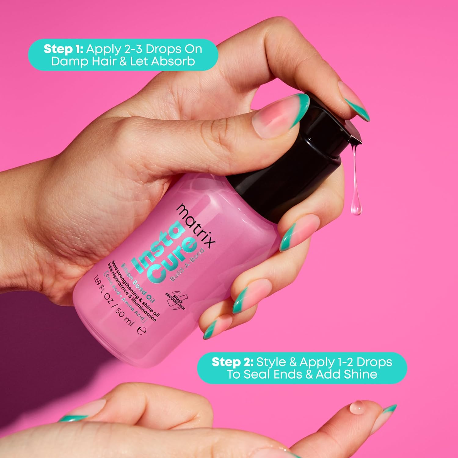 Thumbnail 6 de MATRIX Repairing Hair Treatment Oil with Citric Acid & Squalane (50ml) – InstaCure Build-A-Bond Billion Bond Oil