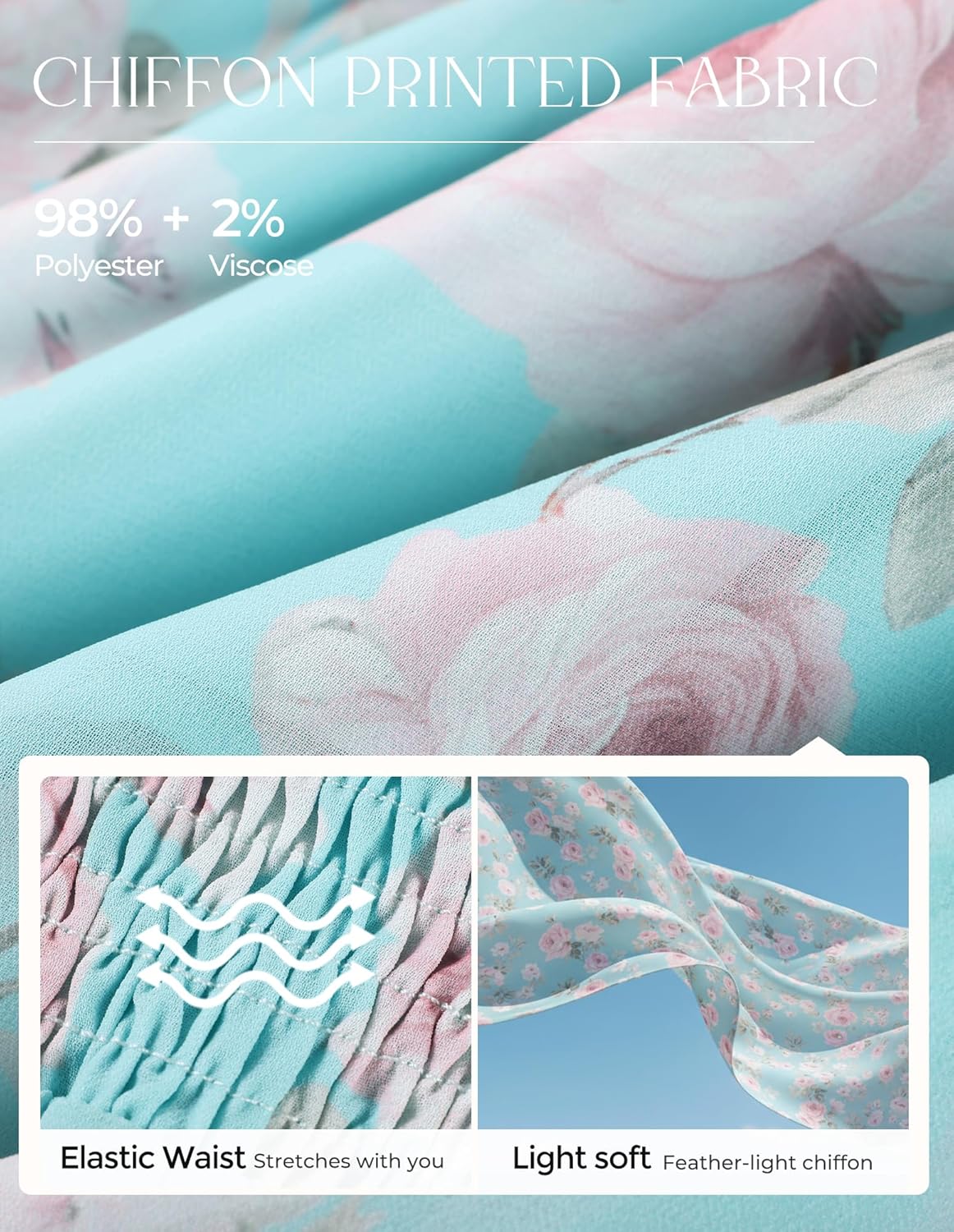 Thumbnail 4 de GRACE KARIN 2026 Women Summer Dress: Maxi Floral with Pockets and V-Neck