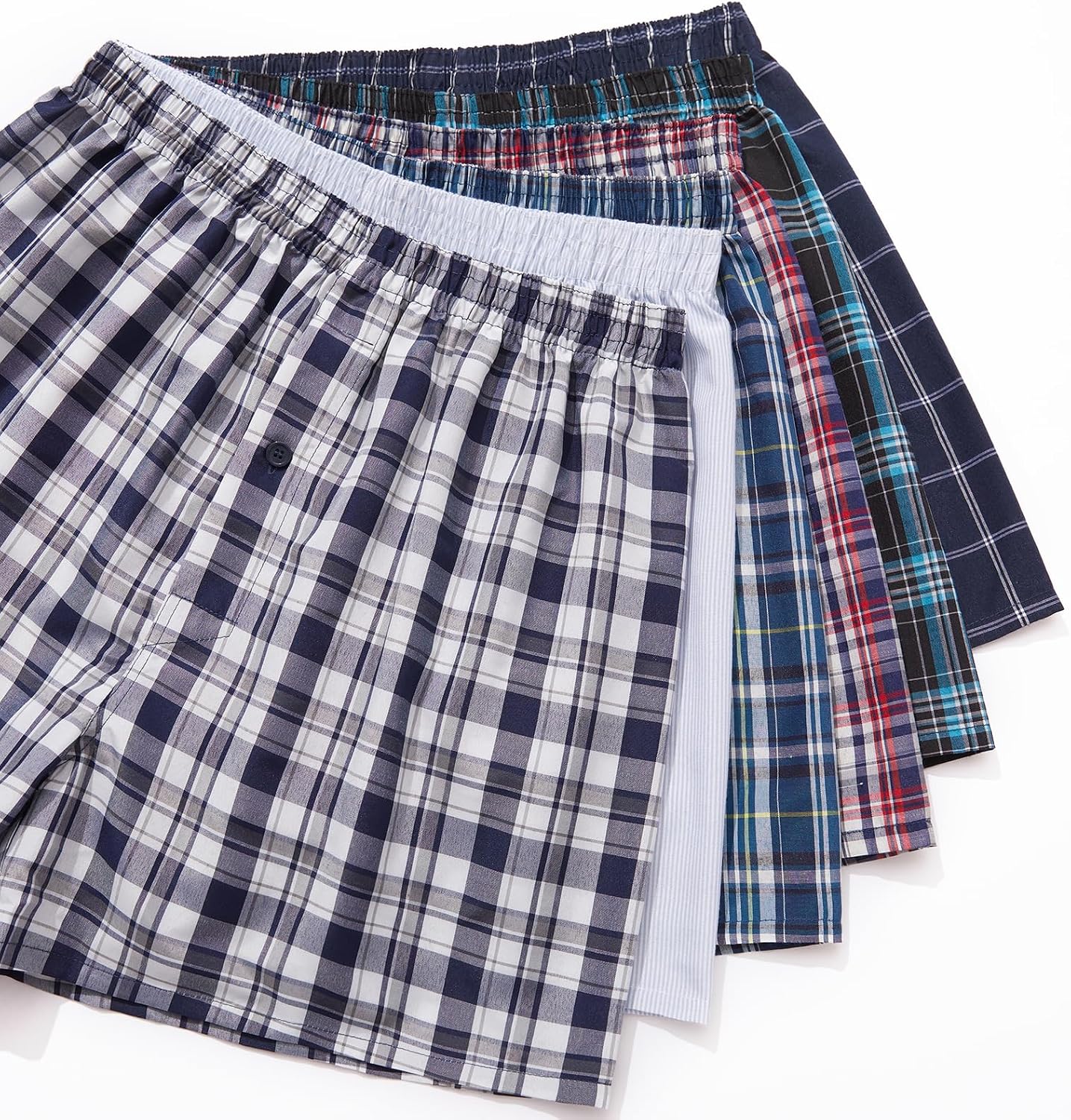 Detalle de JupiterSecret Herren Boxershorts aus Baumwolle – 6er und 10er Pack, Größen S–6XL