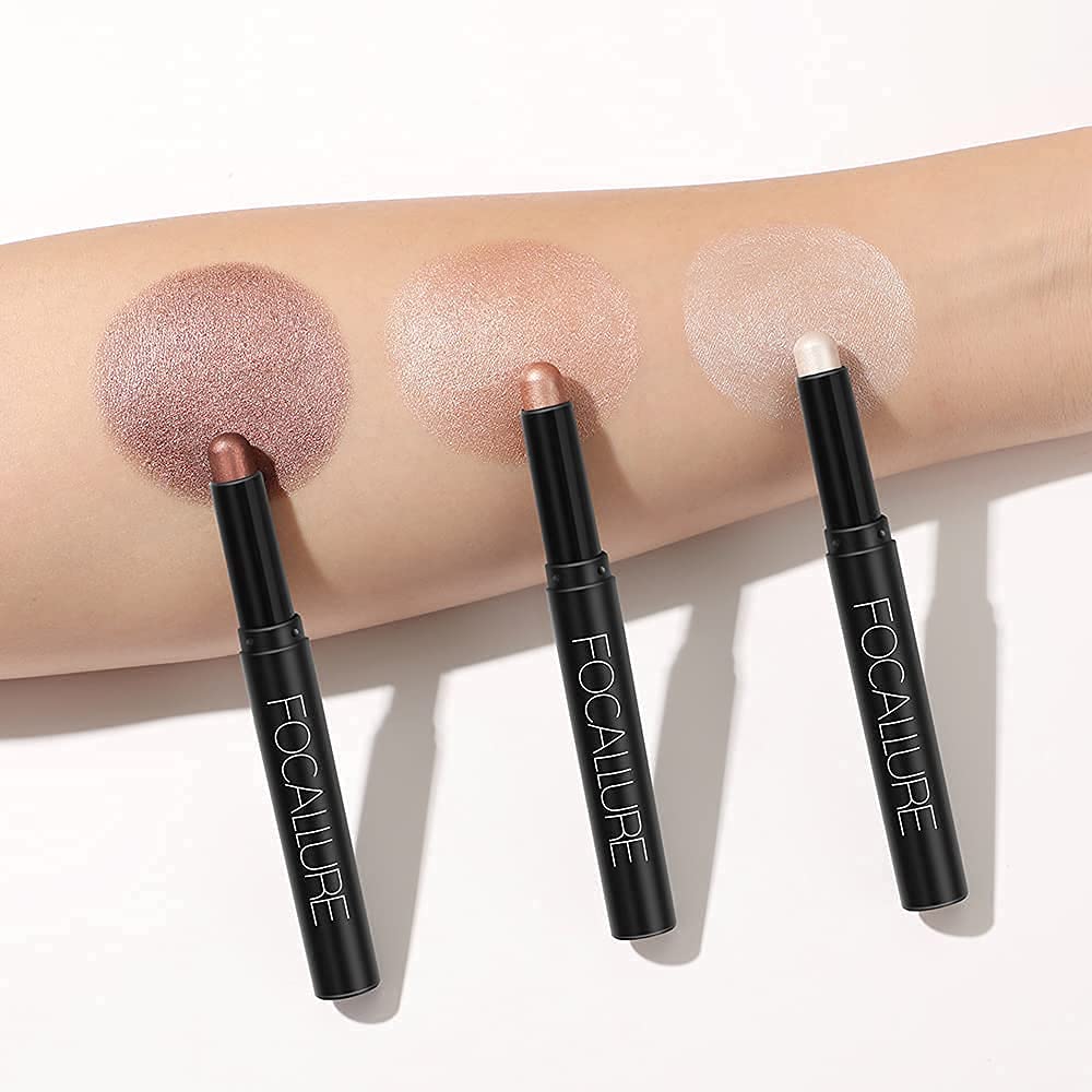 Thumbnail 6 de 3PC Creme Lidschatten Stick-Set (01–03) – Matt & Schimmer, wasserfest, langanhaltend