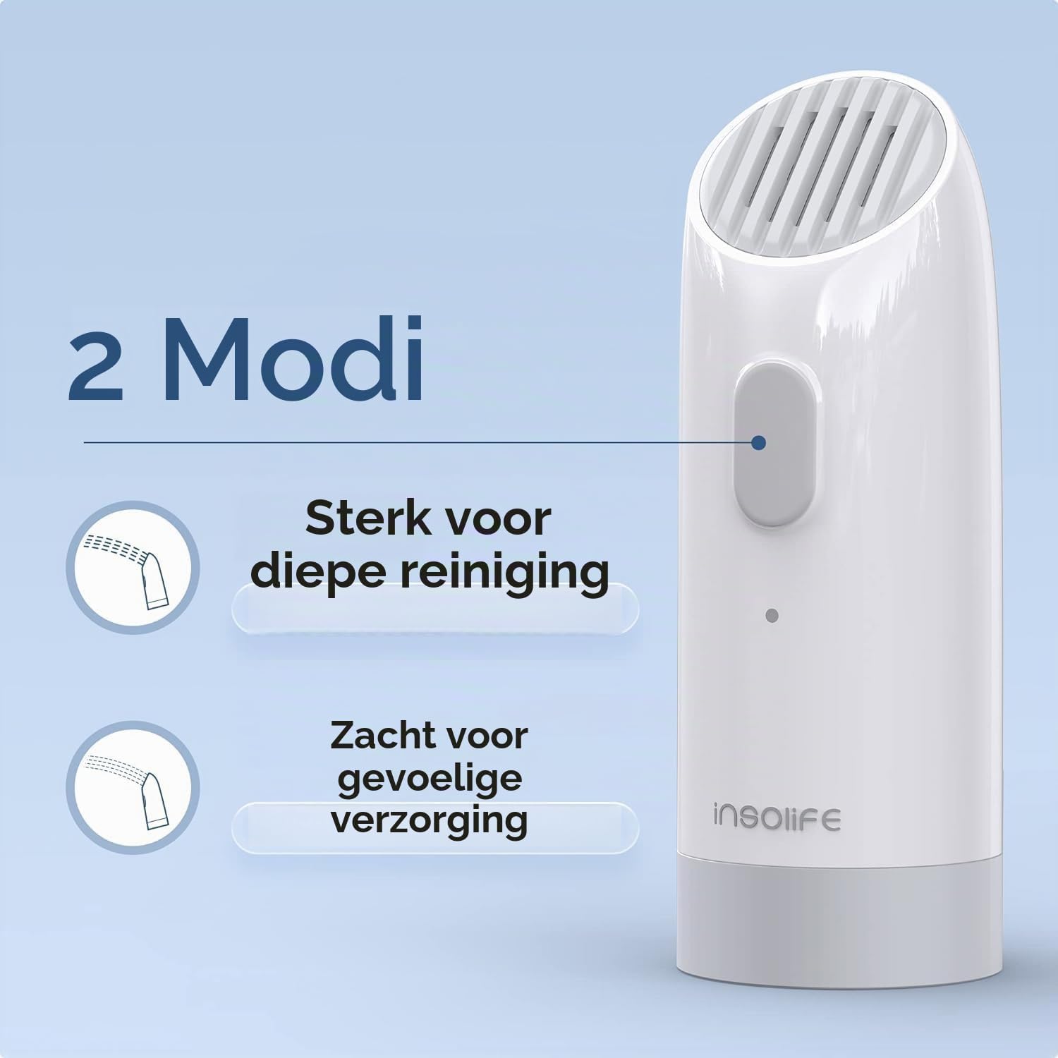 Detalle de Insolife Portable Bidet, oplaadbaar handbidet met 2 waterstanden en 400 ml fles