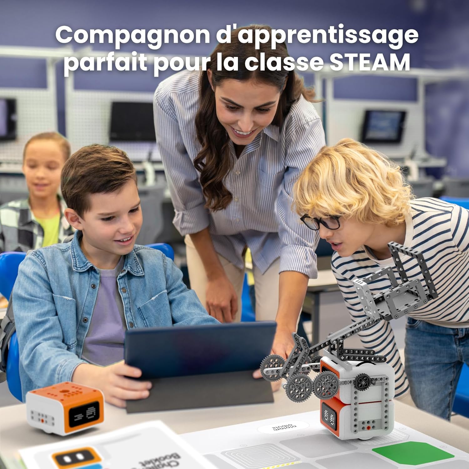 Thumbnail 6 de Ensemble VinciBot de Matatastudio pour Salle de Classe (6 robots) — apprentissage STEAM pour élèves de 8 à 12 ans