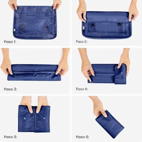 Detalle de MURISE Organizador de Maleta 8 Piezas (azul oscuro) para Viajes y Vacaciones
