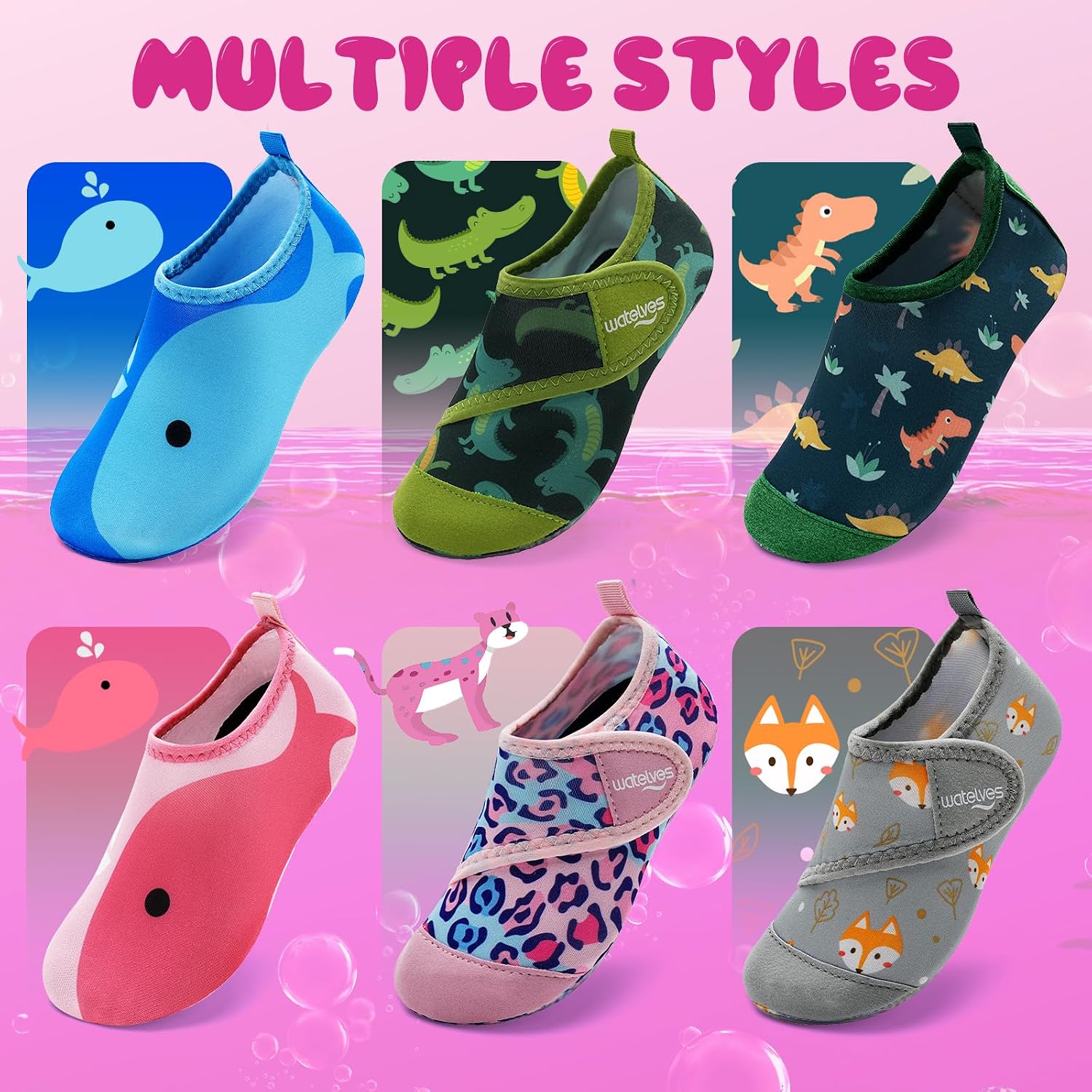 Thumbnail 1 de WateLves Badeschuhe für Kinder – Schnell trocknende Strandschuhe mit Klettverschluss