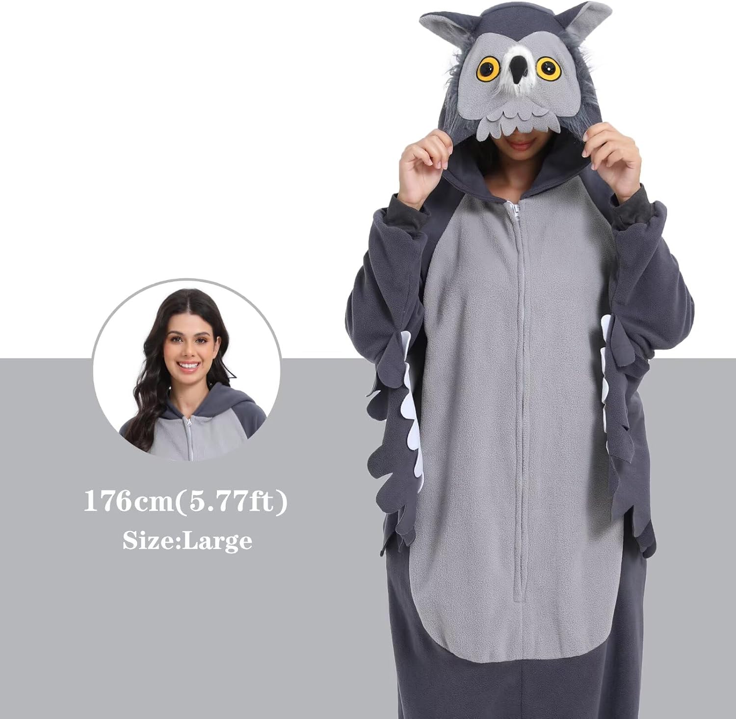 Detalle 2 de LBJR Ganzkörper Kostüm Jumpsuit 1 Onesie Tier