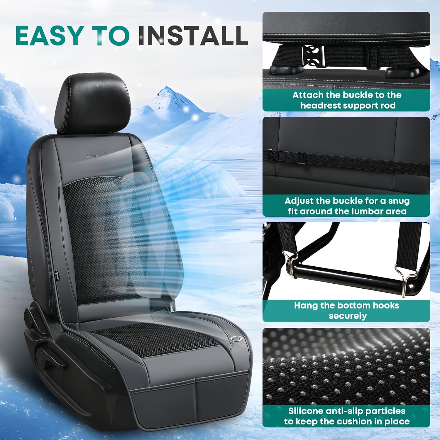 Thumbnail 6 de FLORICH Cooling Car Seat Cushion, 12V-24V