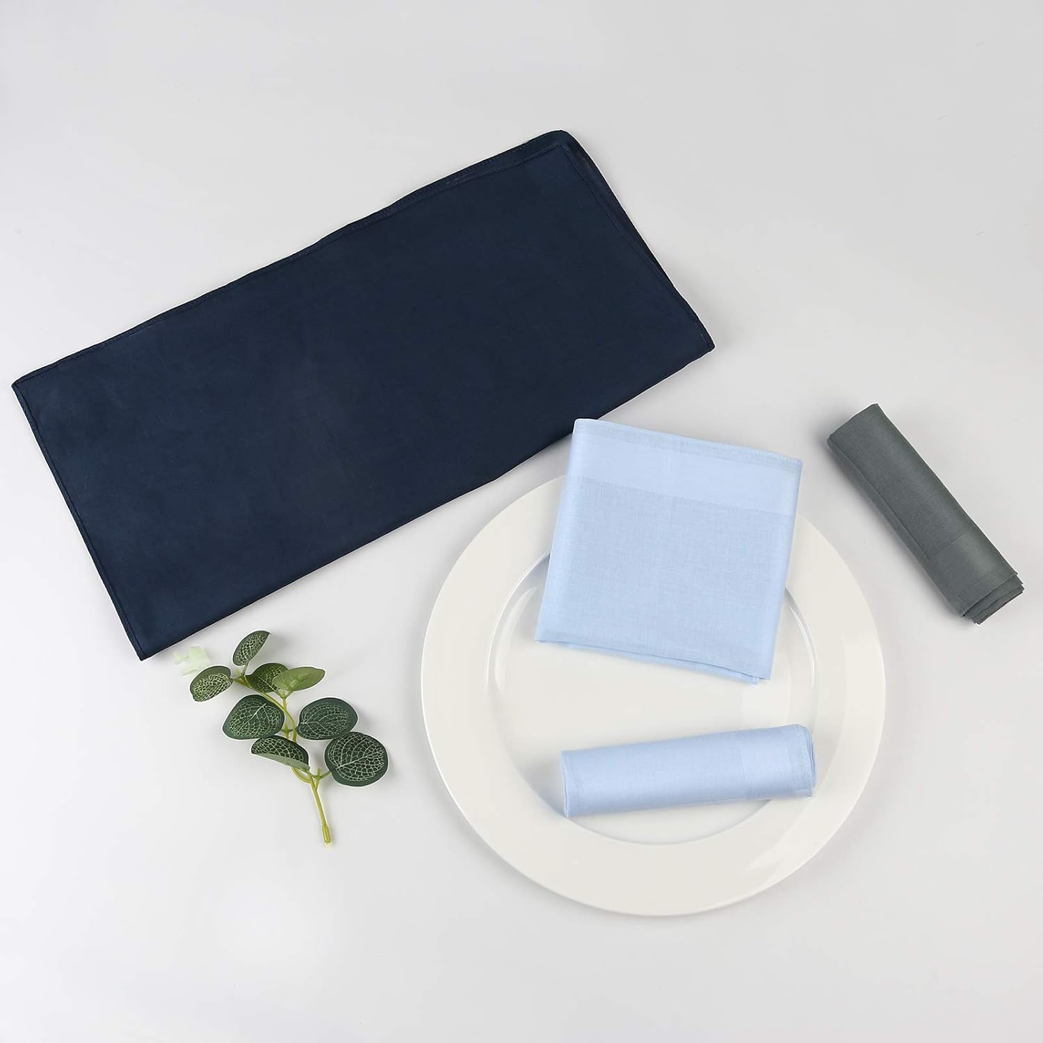Thumbnail 2 de HOULIFE Handkerchiefs 40x40cm 100% Cotton