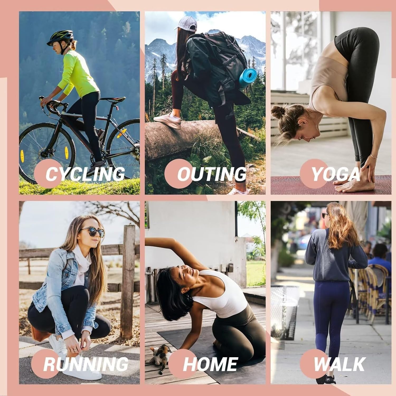 Detalle 2 de CAMPSNAIL Leggings for Women UK with Pockets High Waisted Yoga Pants 🧘♀