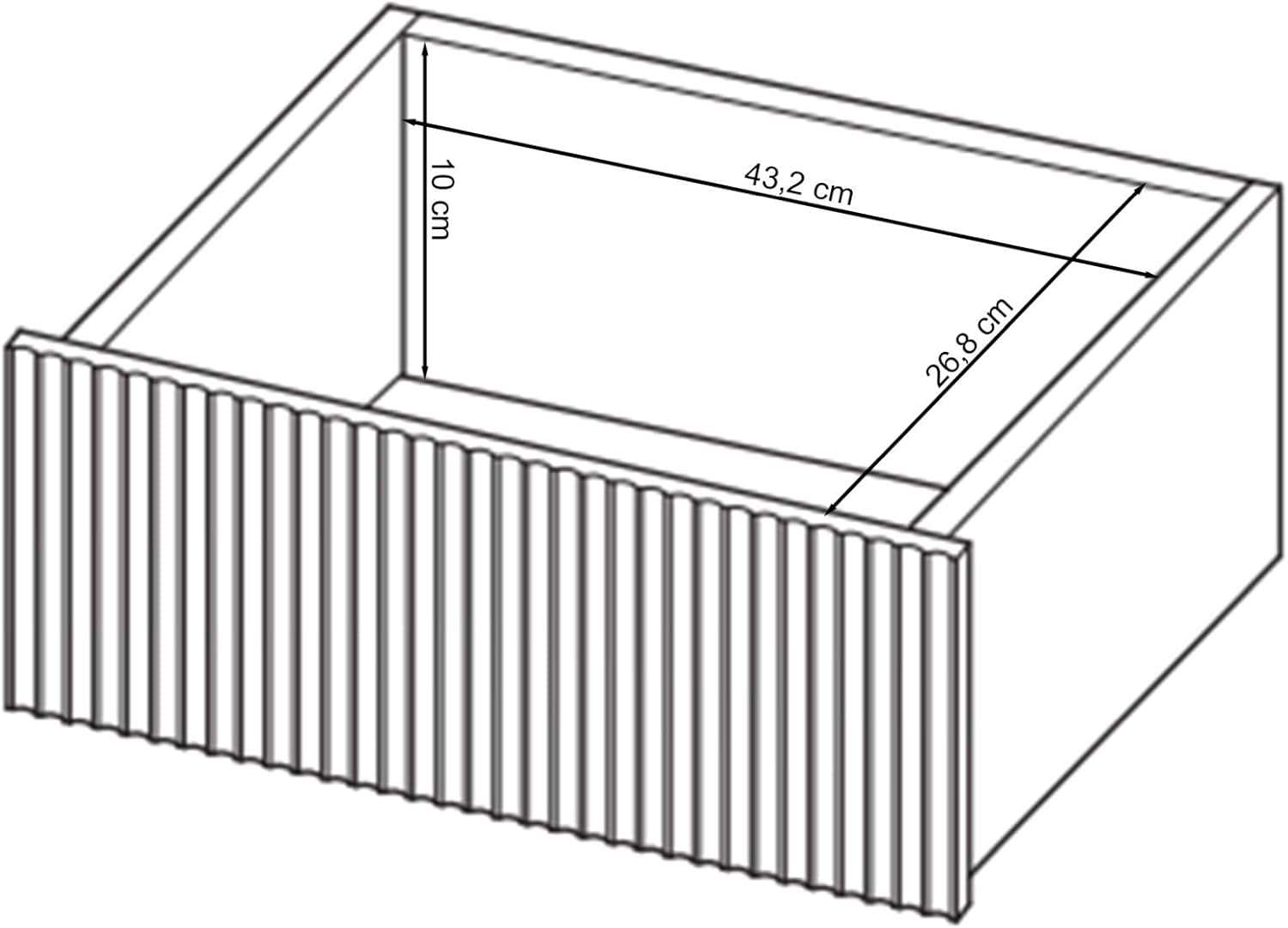 Thumbnail 6 de Veldio Nachttisch Beistellschrank 44 cm
