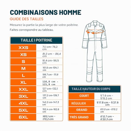 Detalle de Portwest S999 Combinaison de Travail Homme – Polycoton, 6 Poches, Poche Mètre