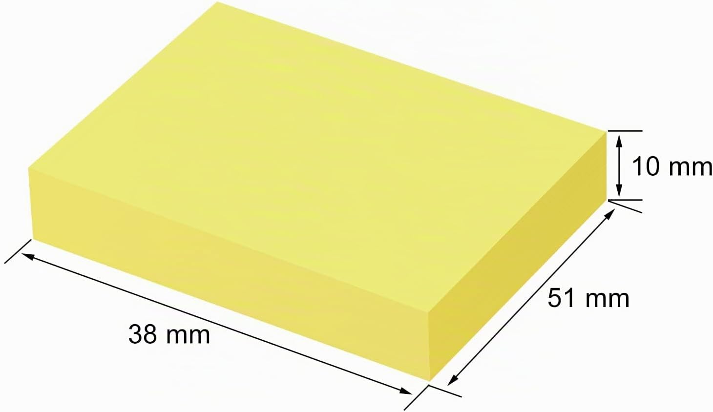 Detalle de ZCZN Foglietti Adesivi 6 Colorati Sticky Notes – Confezione da 12 Blocchetti, 38x51 mm, 100 Fogli/Blocchetto