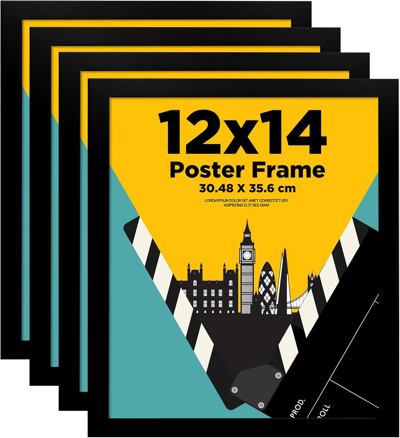 Thumbnail 6 de EGOFINE 6x4 Natural Wood Photo Frames – Set of 4