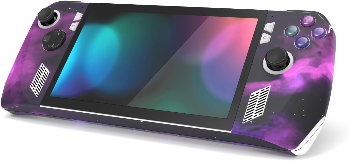 Detalle 2 de PlayVital 2 Set Protective Skin Decal for ROG Ally — Purple Deep Space