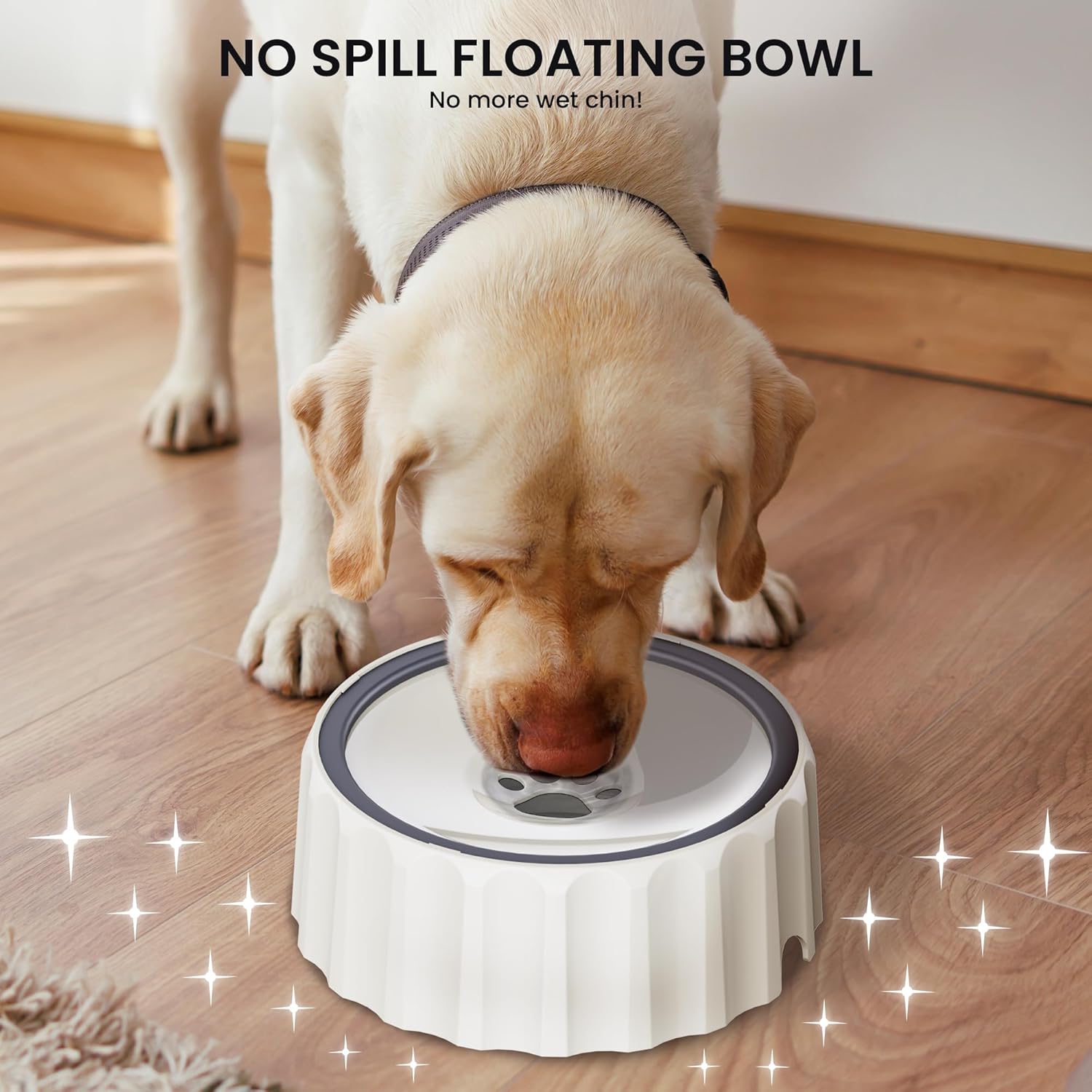 Thumbnail 4 de Non Spill Dog Water Bowl: Slow-Drink, Splash-Free 2L/70oz Pet Water Bowl for Dogs & Cats