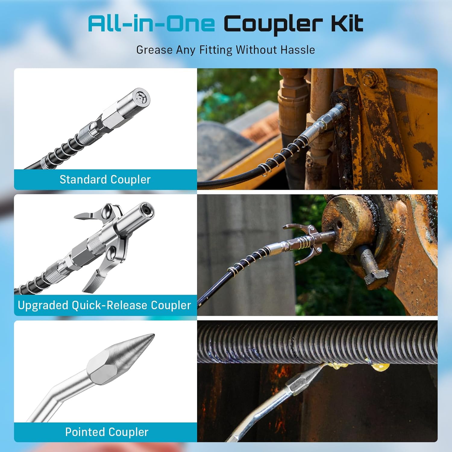 Thumbnail 4 de Seesii Upgraded Grease Gun 14oz 🛠️