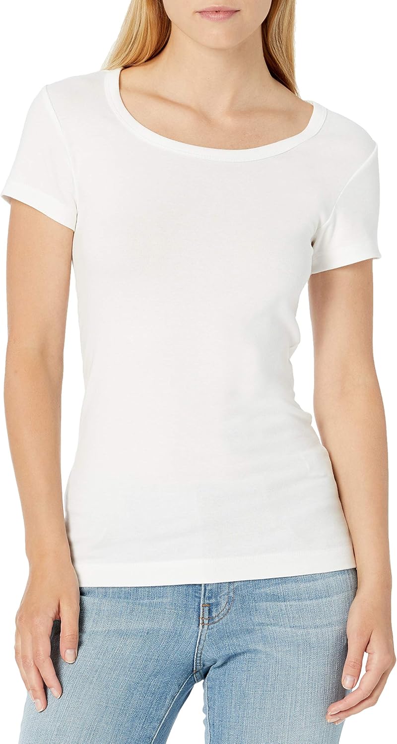 Thumbnail 1 de Amazon Essentials Women’s Slim-Fit Cap-Sleeve Scoop Neck T-Shirt