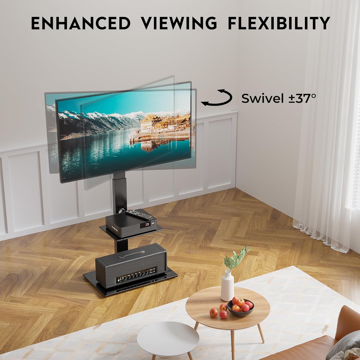 Thumbnail 3 de BONTEC Floor TV Stand 30–70 inch