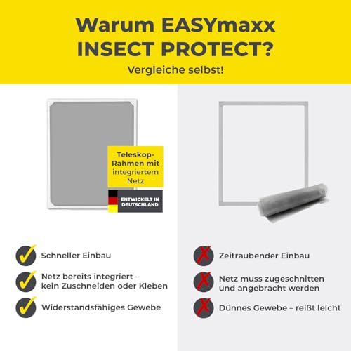 Thumbnail 9 de EASYmaxx Insect Protect: Teleskop-Insektenschutzgitter für Fenster – montagefertig und flexibel dimensionierbar