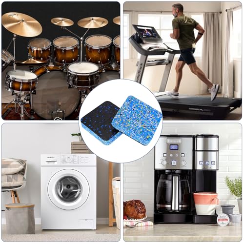 Thumbnail 5 de Amortiguadores de Vibraciones Auktransceler 4 Piezas 10x10x2 cm — Antideslizantes y Duraderos para lavadoras, secadoras y equipos de fitness