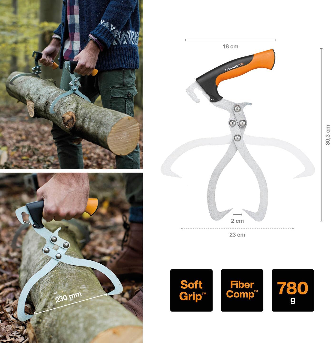 Thumbnail 1 de Fiskars WoodXpert Tenaglia per tronchi 1003625: robusta, ergonomica e versatile