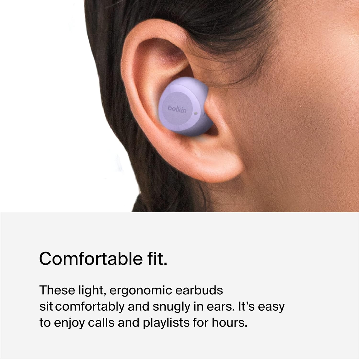 Detalle 2 de Belkin SoundForm Bolt True Wireless Earbuds with up to 28H battery life and Mono Mode