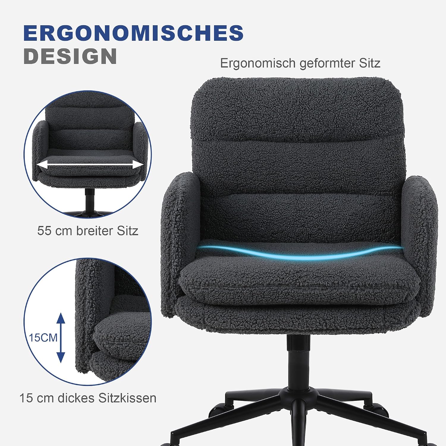 Thumbnail 3 de Youhauchair Schreibtischstuhl