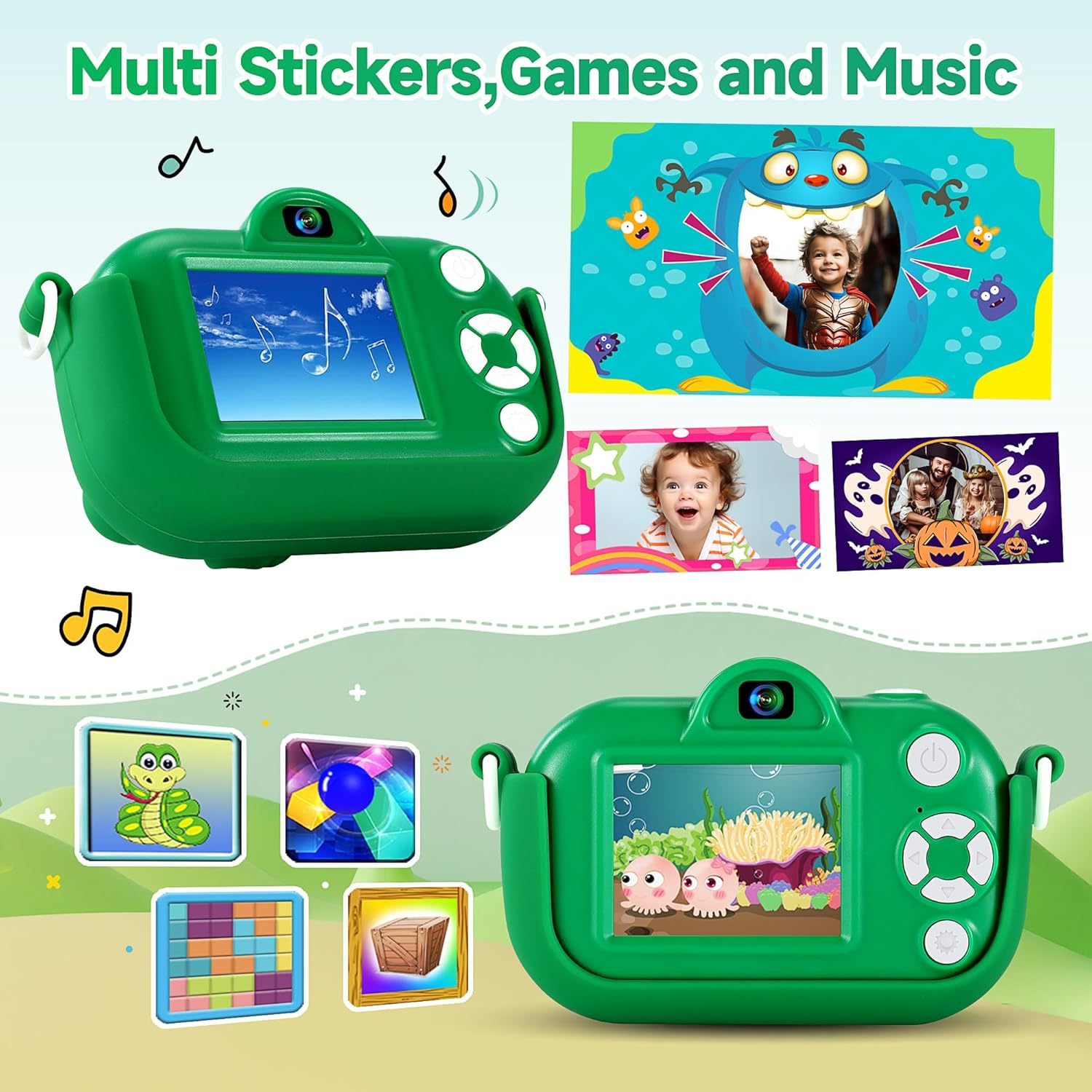 Thumbnail 4 de Kids Camera 48MP Dual Lens 32GB Kids Camera