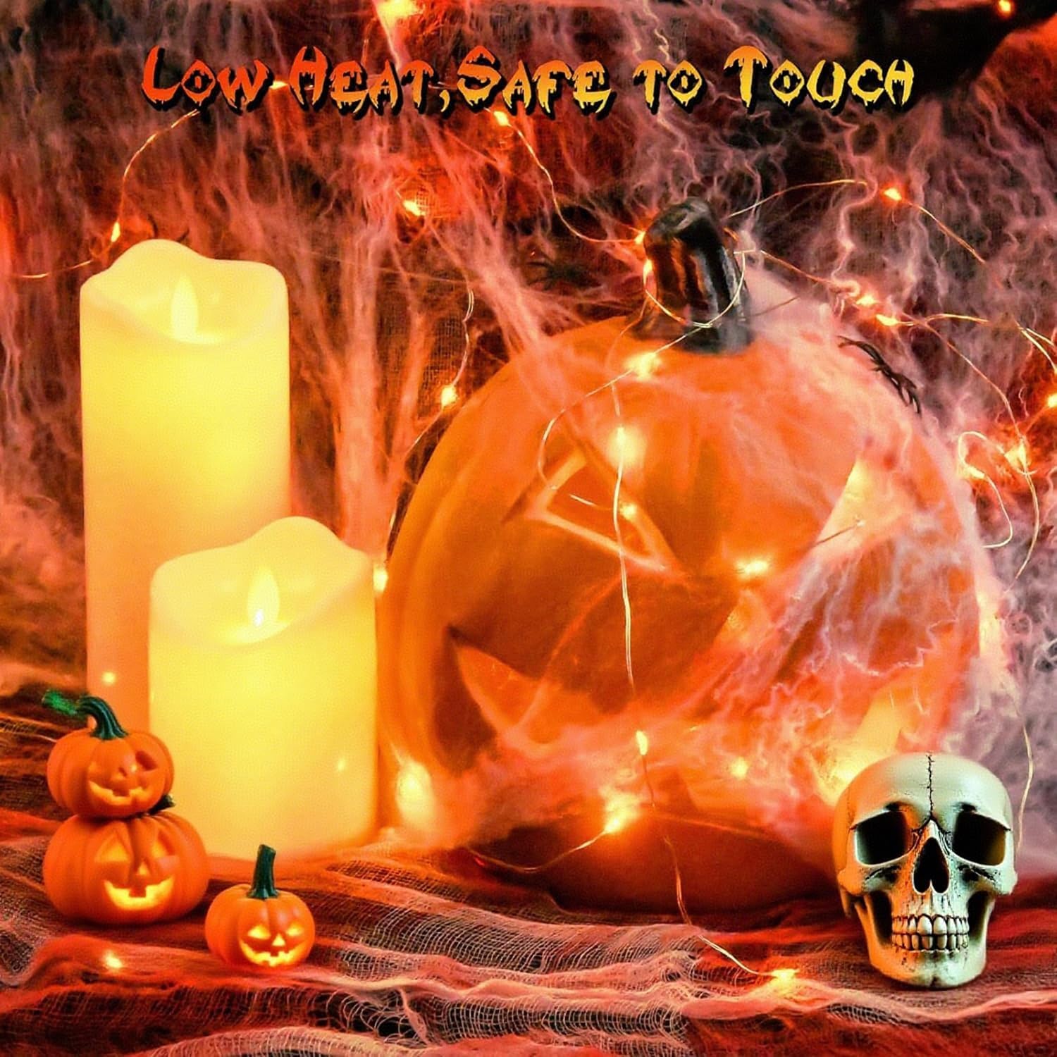 Thumbnail 3 de Tasodin LEDDC00221 Orange LED String Lights, 16.4 ft Battery-Powered