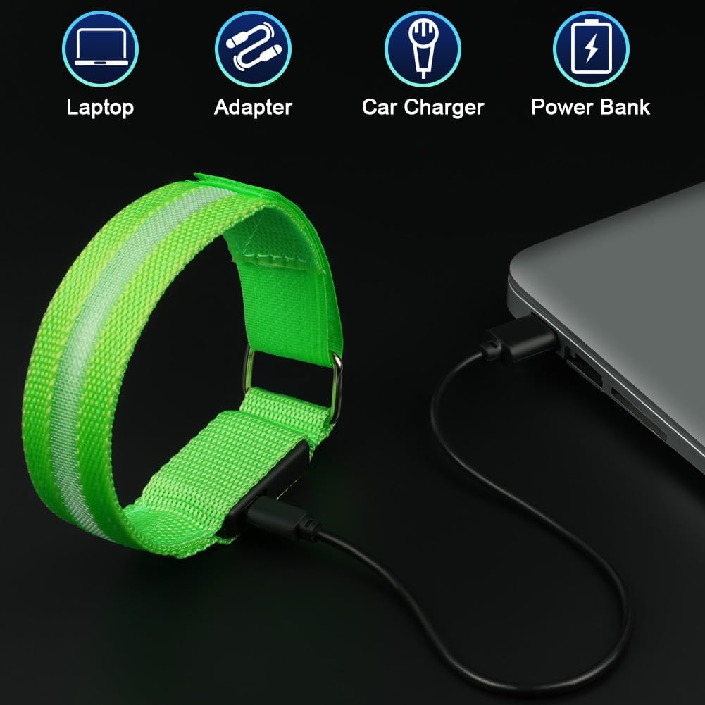 Thumbnail 6 de Ainiv F5-3785416 LED-armbanden, oplaadbaar en verstelbaar met 3 lichtstanden