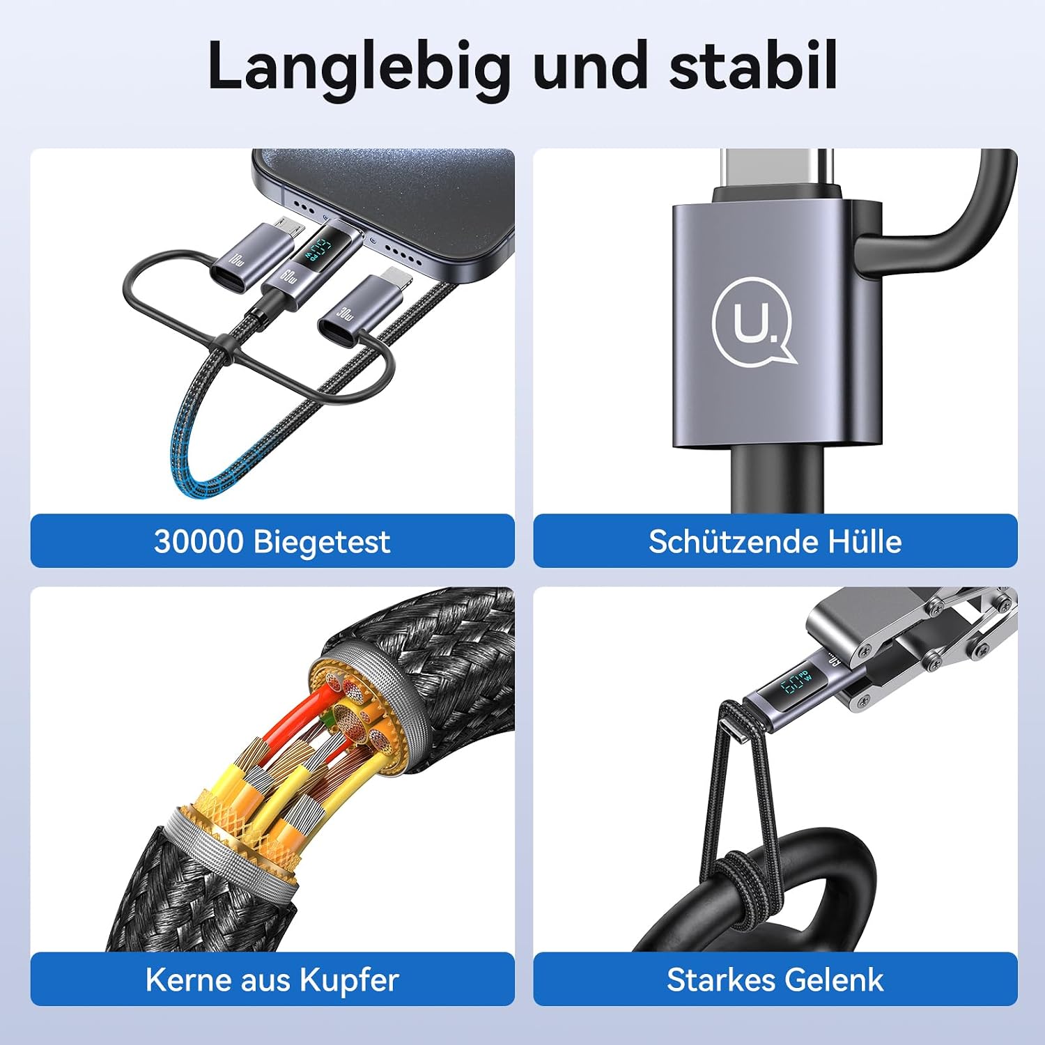 Thumbnail 4 de enablink 6-in-1 Multi USB C Ladekabel 60W 🔌