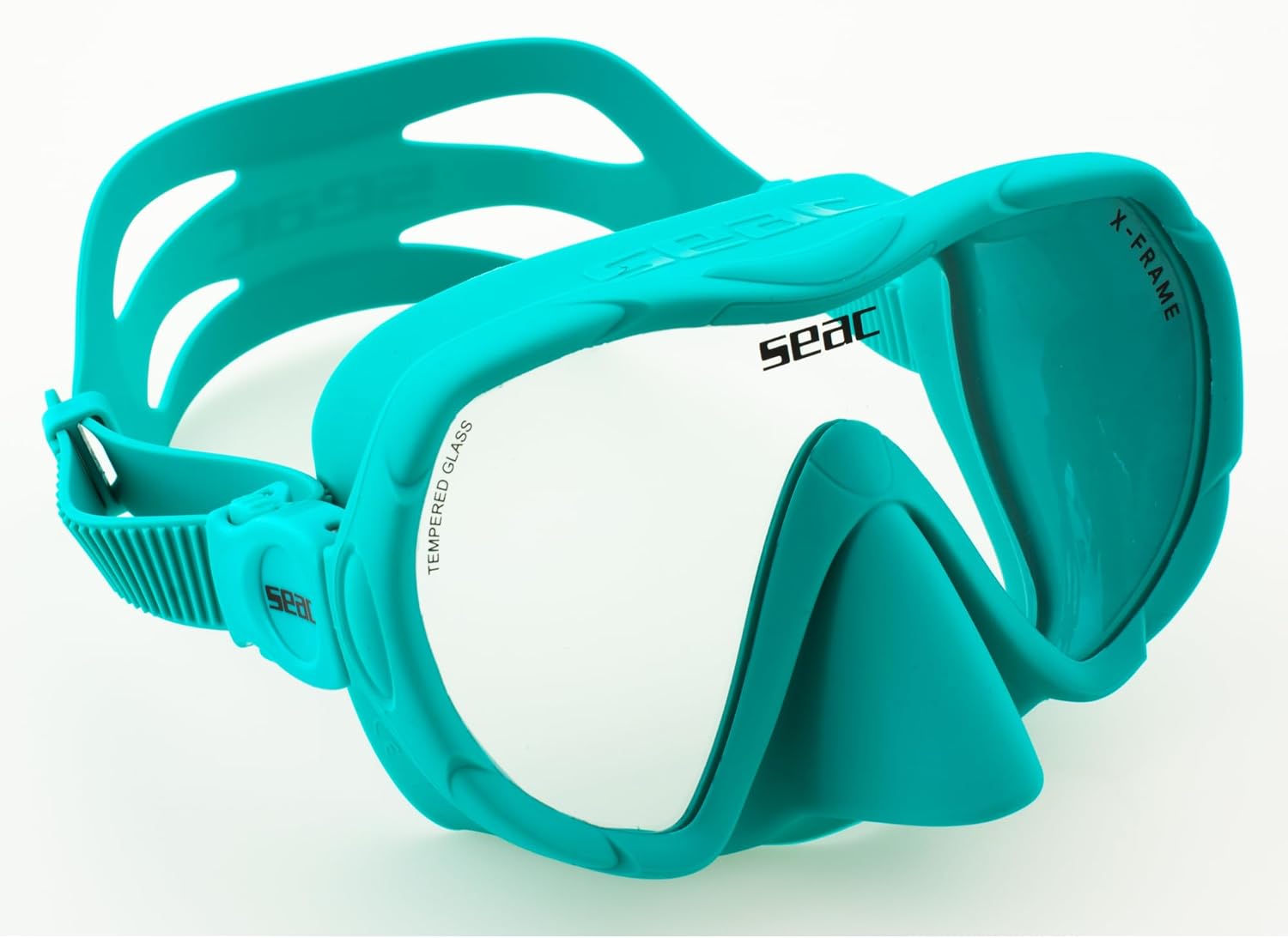 Thumbnail 2 de SEAC X-Frame masque de plongée sans cerclage en silicone, mono-hublot en verre trempé
