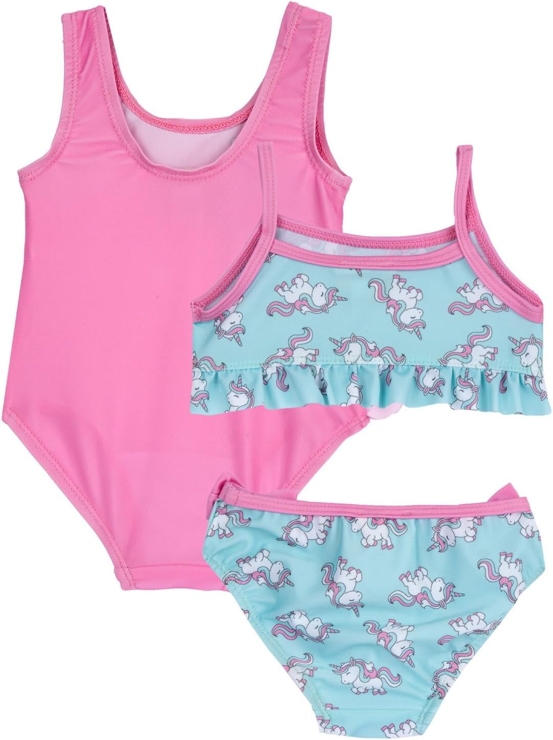 Detalle 2 de Chicco Baby Mädchen Zweiteiliges Set Nos Badeanzug – Einhorn-Design, nachhaltig beworben