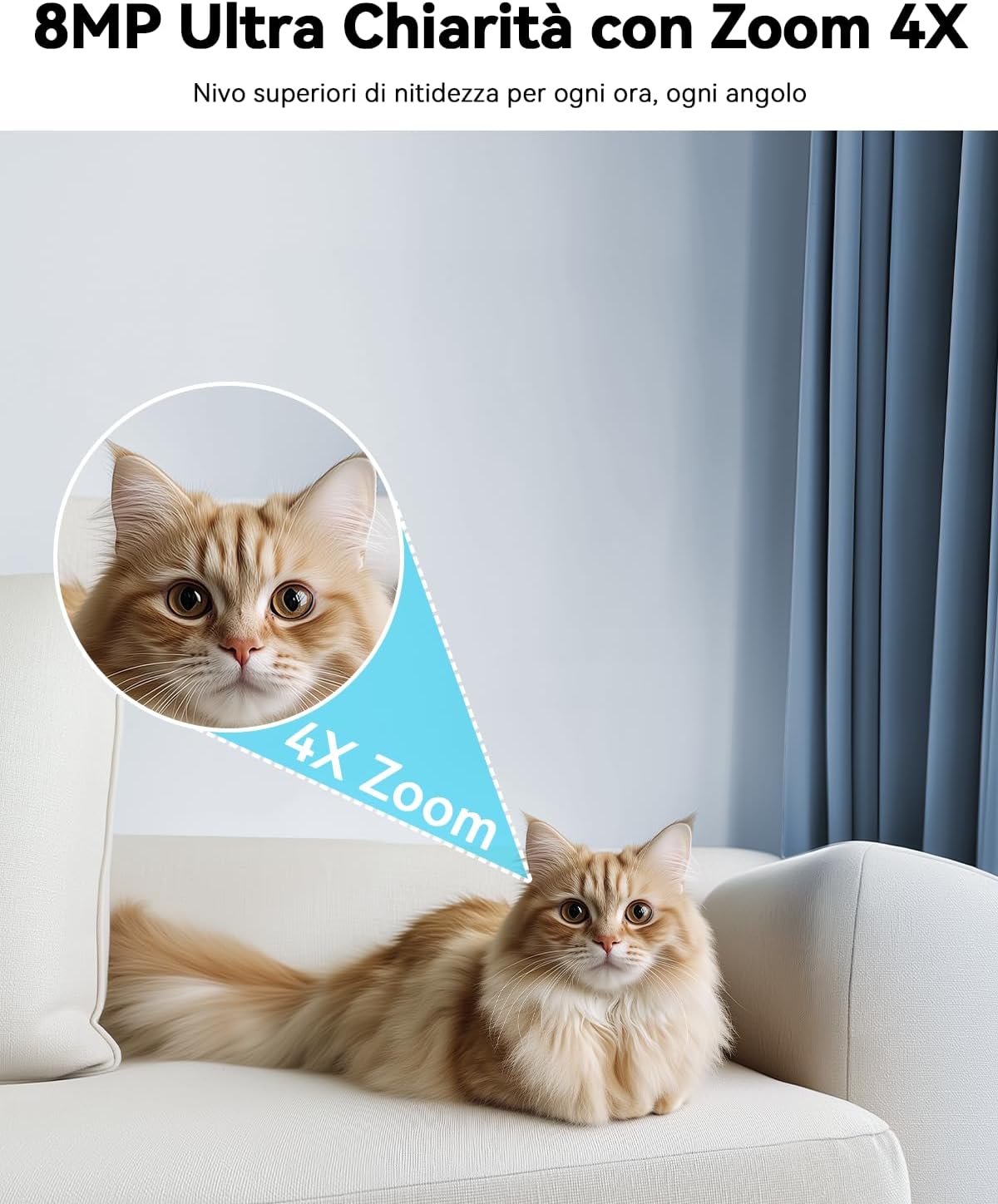 Thumbnail 2 de Blurams 4K Telecamera Wi-Fi Interno