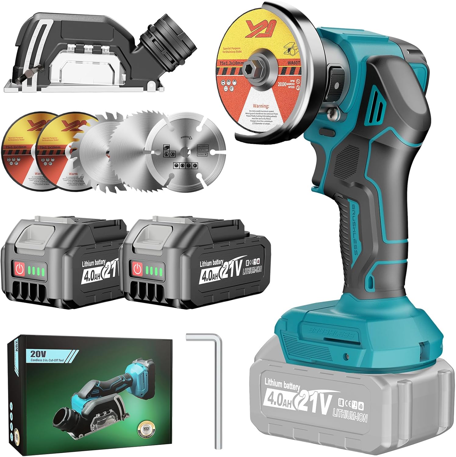 Yofuly Mini Meuleuse 18V 76mm