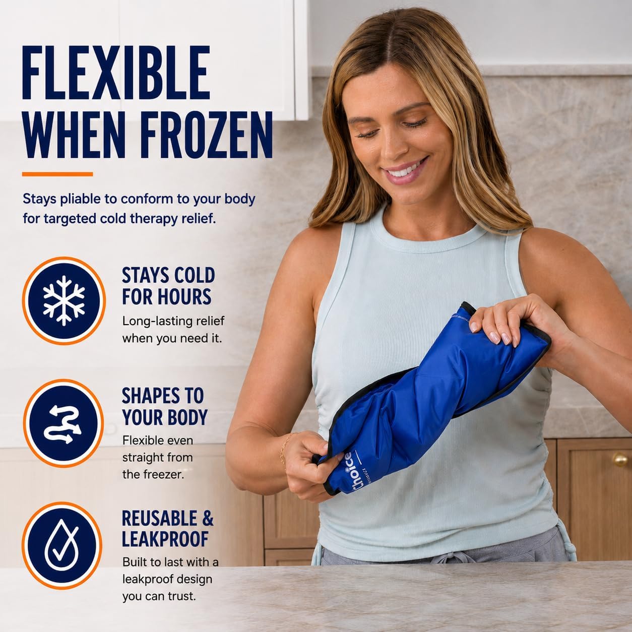 Thumbnail 4 de Comfy Gel Soft Flexible Ice Pack 11"x14.5" 🩹