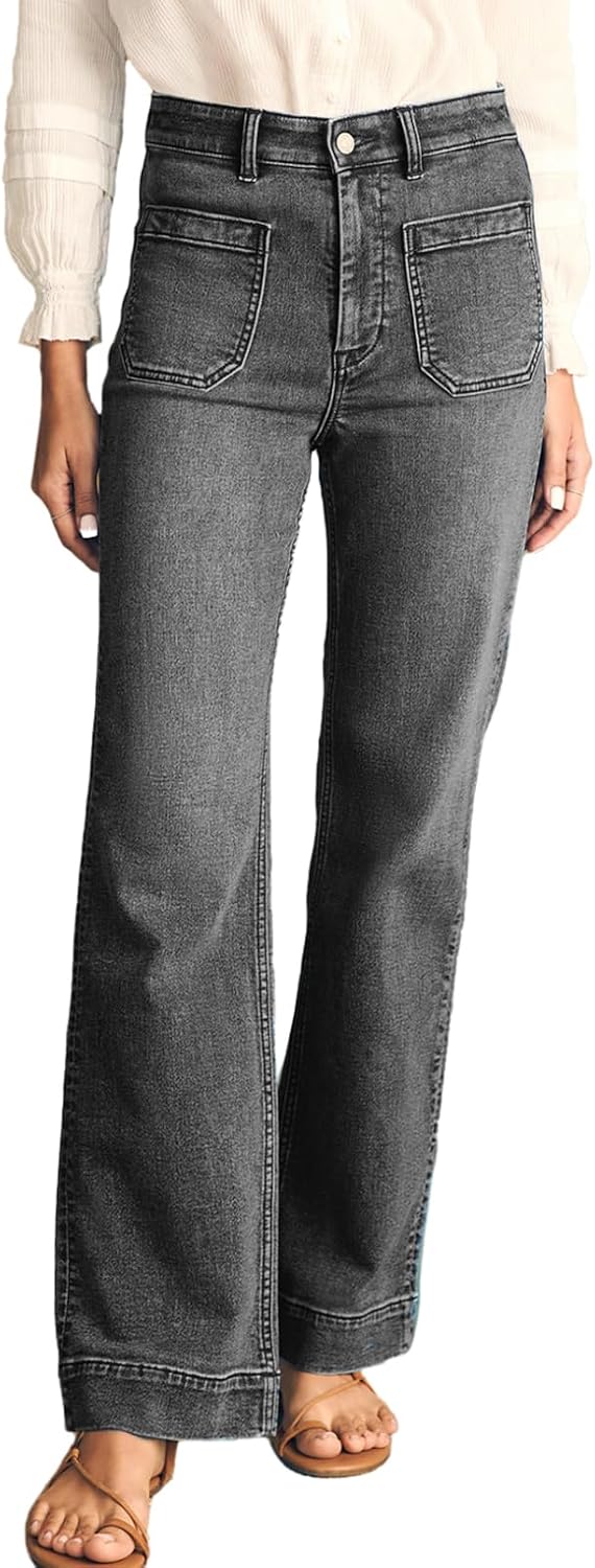 Thumbnail 6 de Wide Leg High Waisted Jeans 55% Cotton