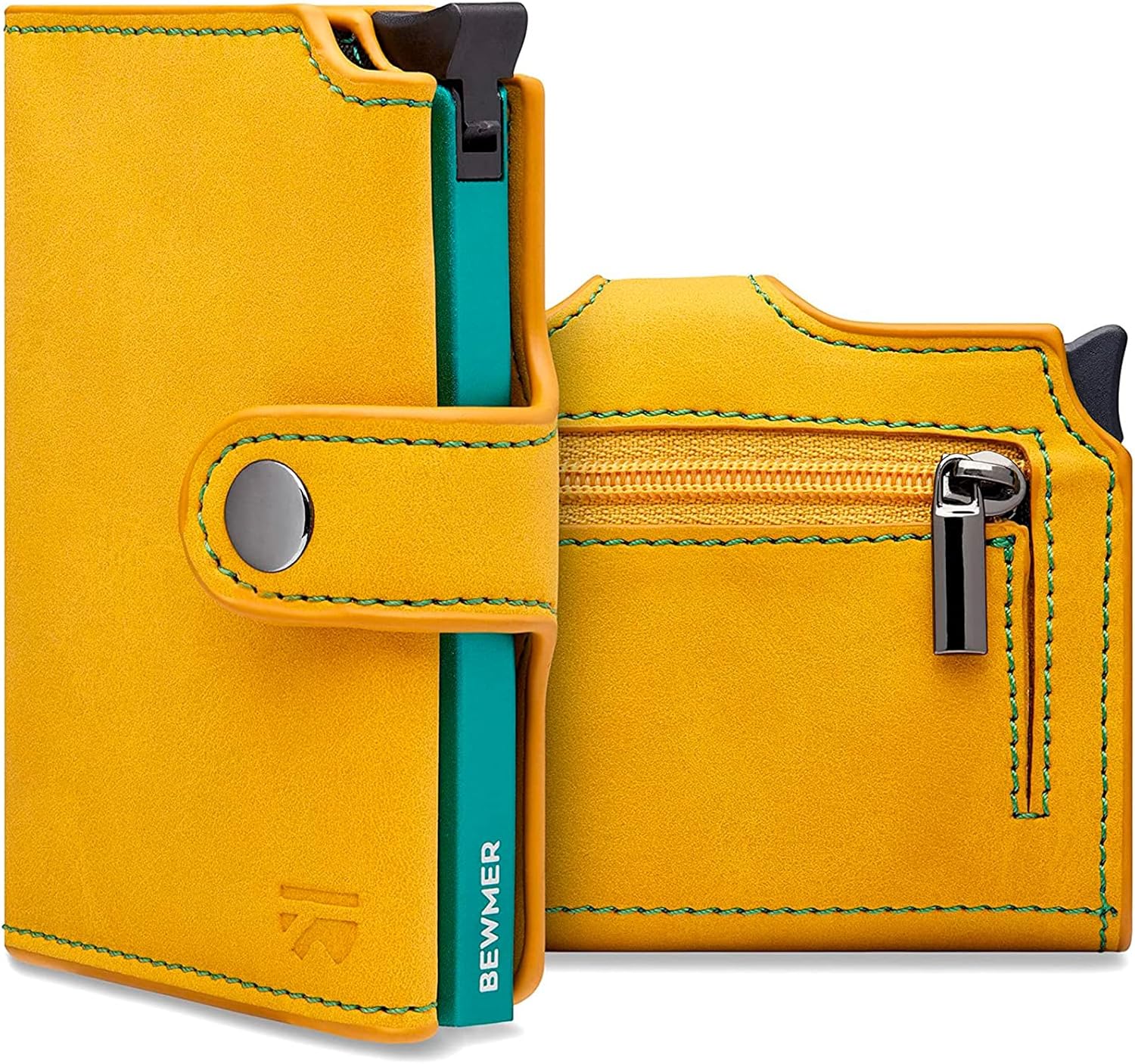 Thumbnail 6 de BEWMER v2 Portafoglio Uomo Slim in Similpelle con Protezione RFID – Portacarte per 9 Tessere + Portamonete