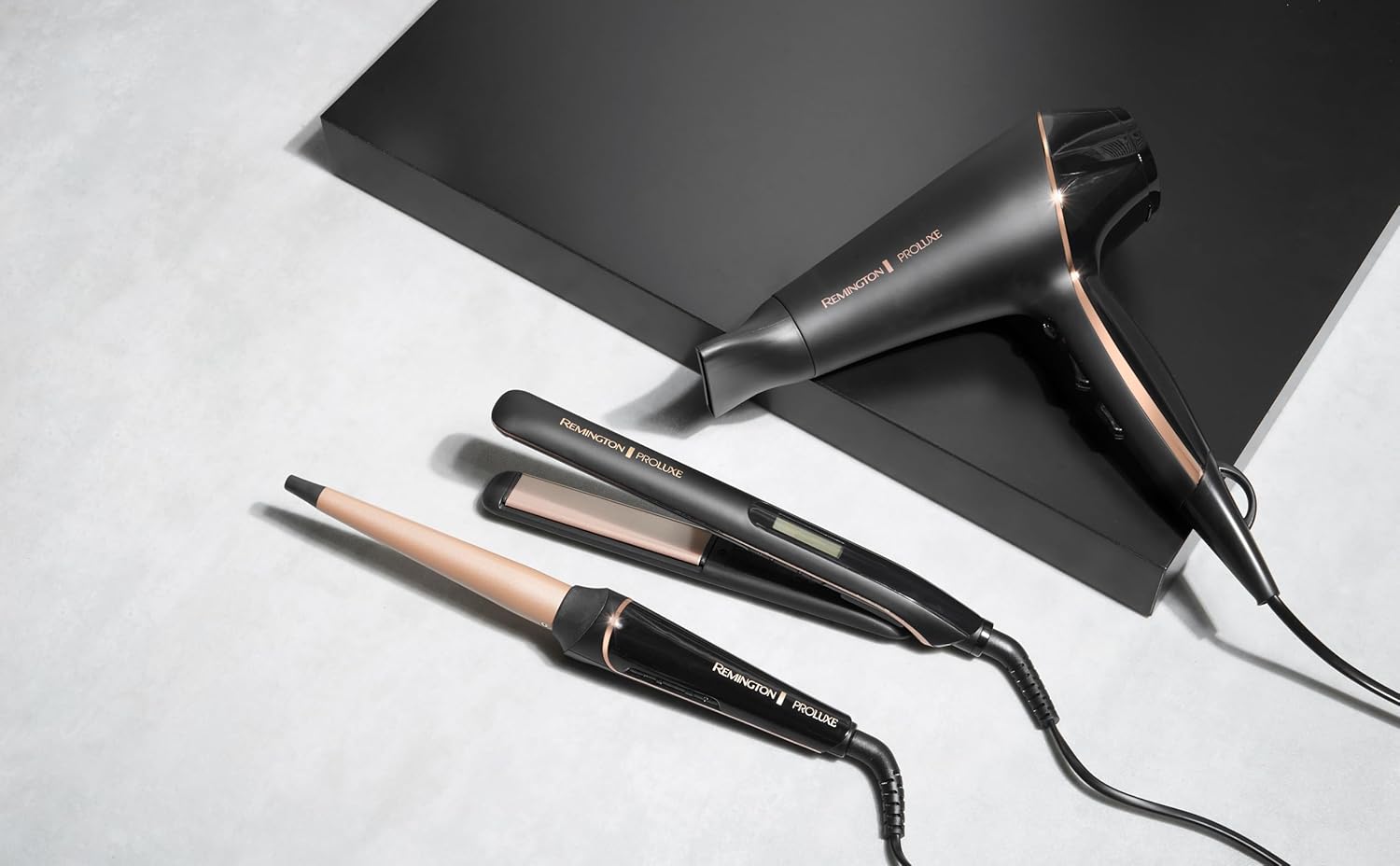 Thumbnail 6 de Remington Sèche-cheveux Ionique PROluxe Midnight AC9140B – OptiHeat, 2400W, style salon