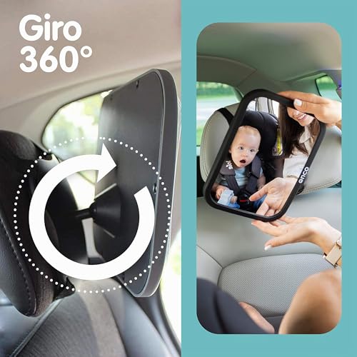 Thumbnail 7 de Onco Espejo Coche Bebé Asiento Trasero: 360° de visión, irrompible