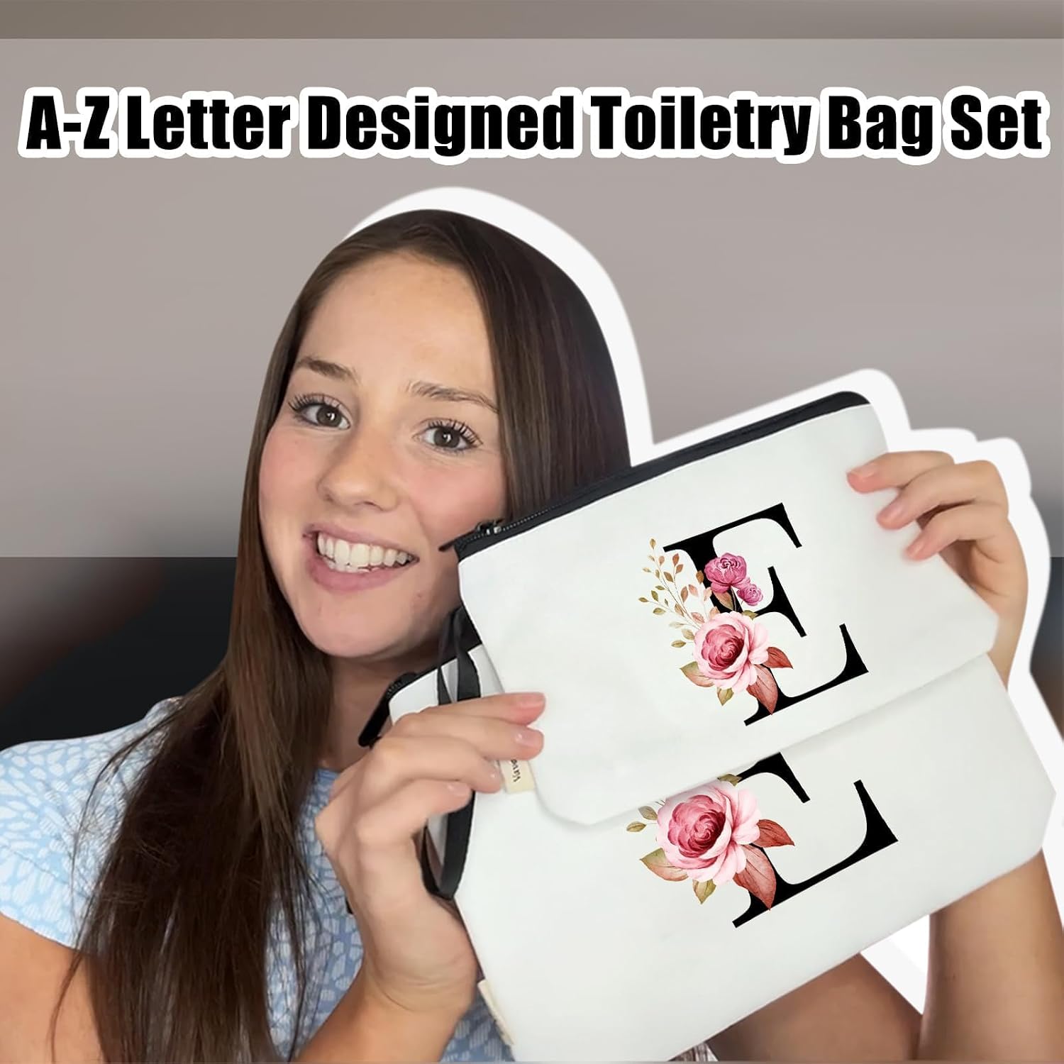 Thumbnail 1 de Vavabox Beauty case iniziali personalizzate 02-Bianco 2 Pezzi