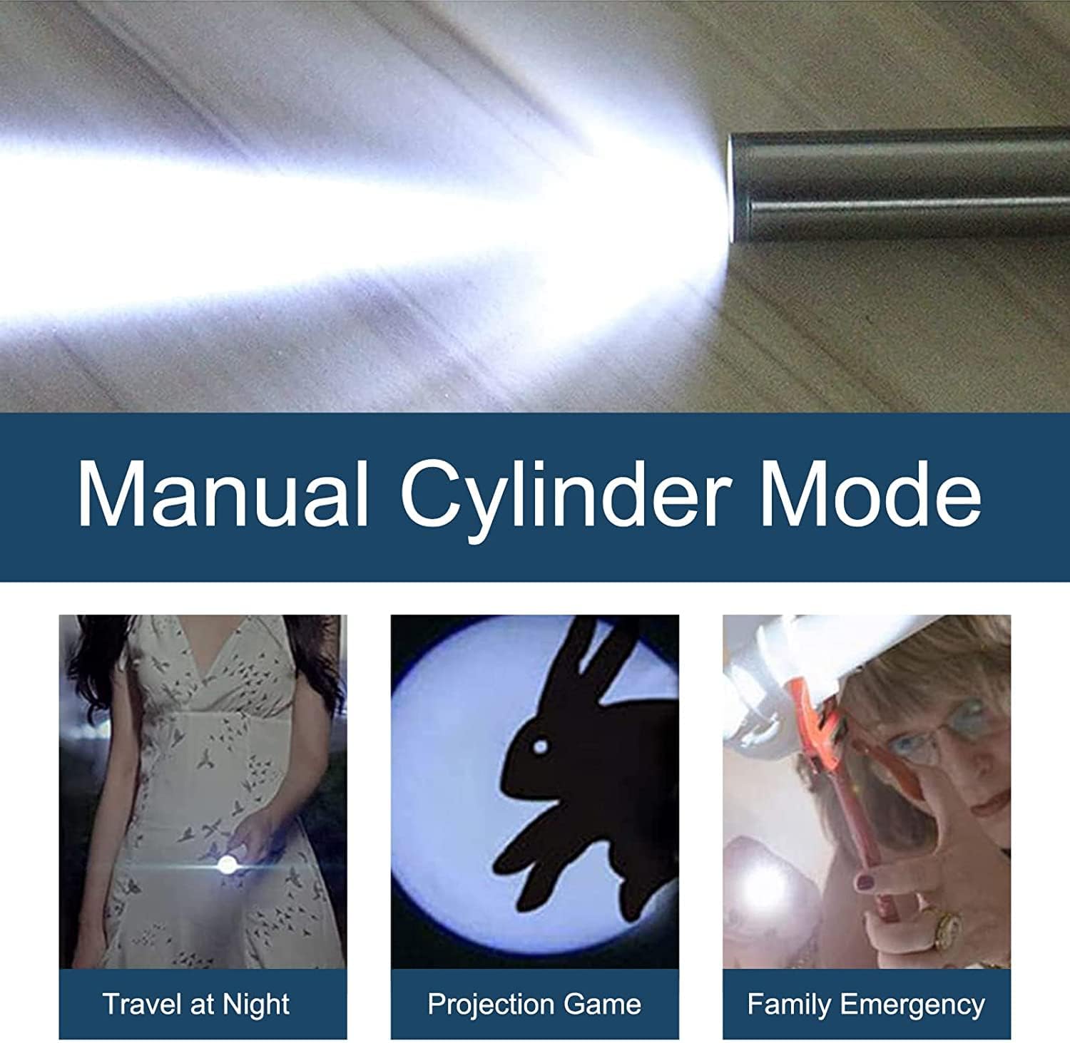 Thumbnail 6 de BEGRIM ZK-9127 Rechargeable Cat Laser Pointer with 5 Shapes and 3 Light Modes