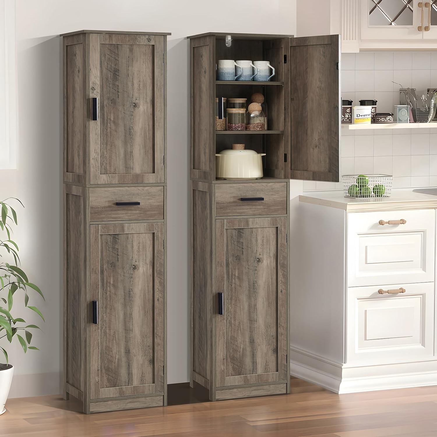 Detalle de USIKEY Storage Cabinet, 67-inch