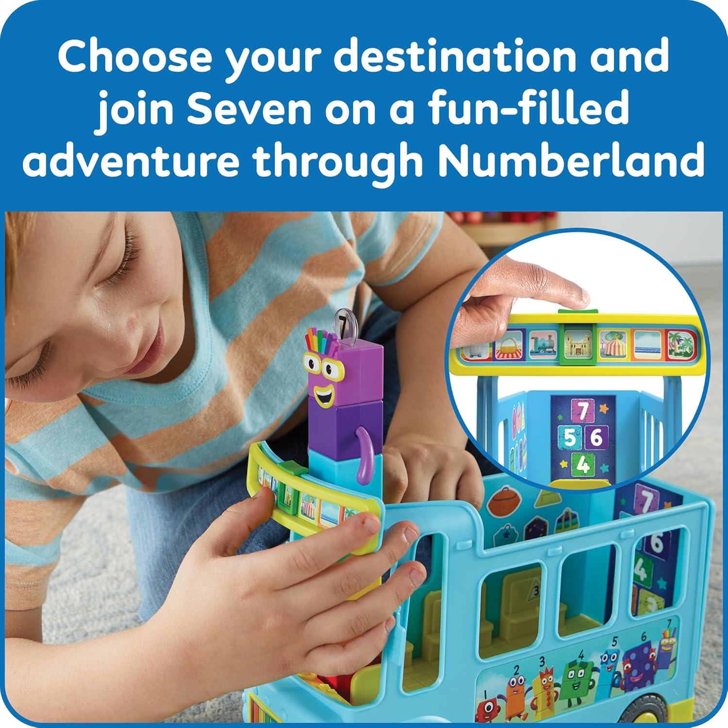 Detalle 2 de hand2mind Numberblocks Counting Bus 7